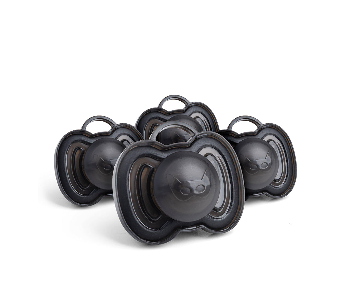 4er-Pack Schnuller, 0+ Monate, Schwarz