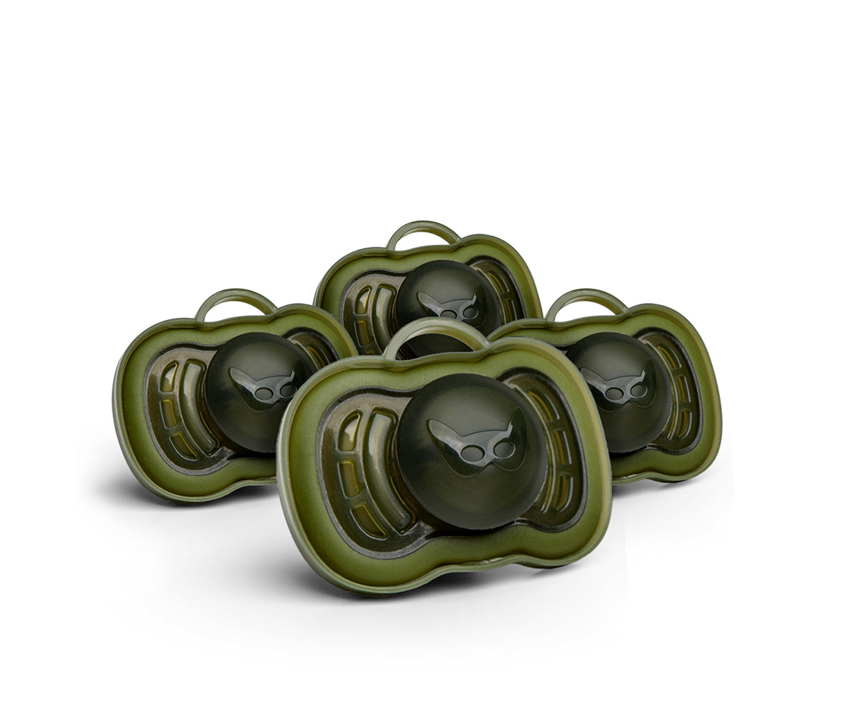 4er-Pack Schnuller, 6+ Monate, Army Green