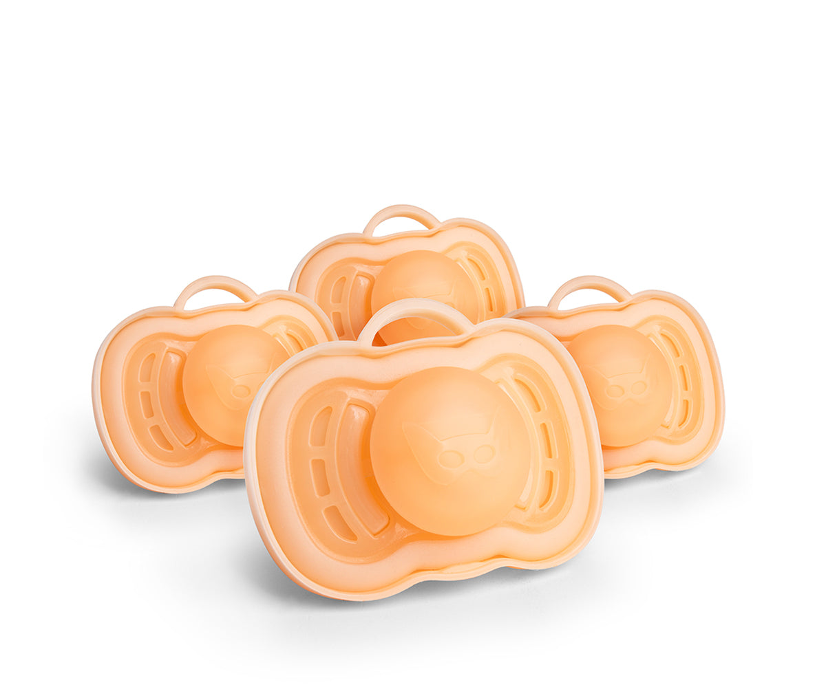 4er-Pack Schnuller, 6+ Monate, Peach
