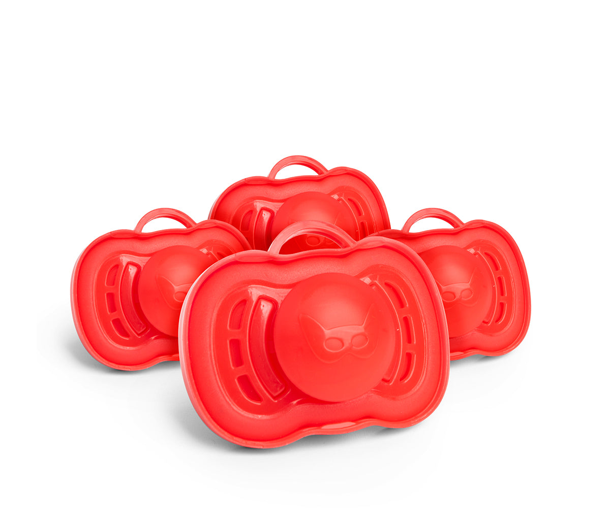 4er-Pack Schnuller, 6+ Monate, Rot