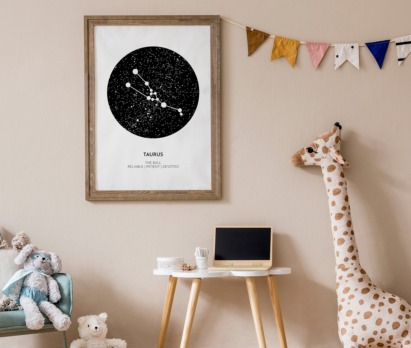 Sternzeichenhimmel-Geburtsplakat 50x70 cm