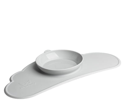 Bordstablett med inbyggd skål, Mist Gray
