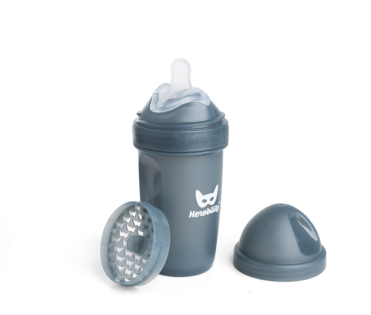 Babyflasche mit doppeltem Anti-Kolik-System LT 240 ml, Iron Blue